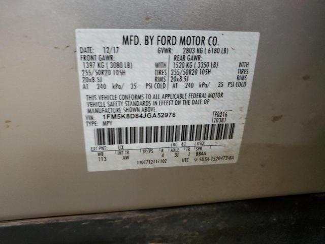 2018 FORD EXPLORER X - 1FM5K8D84JGA52976