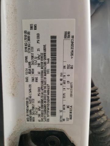 2017 FORD F150 SUPER - 1FTFW1EG2HFA89227