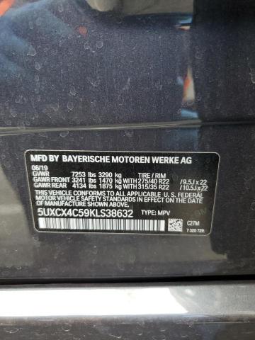 2019 BMW X7 XDRIVE5 5UXCX4C59KLS38632