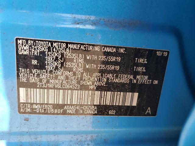 2020 TOYOTA RAV4 ADVEN - 2T3J1RFV6LC064523