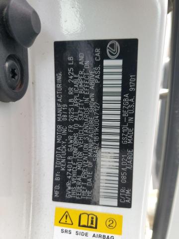 2019 LEXUS ES 350 - 58ABZ1B11KU047127