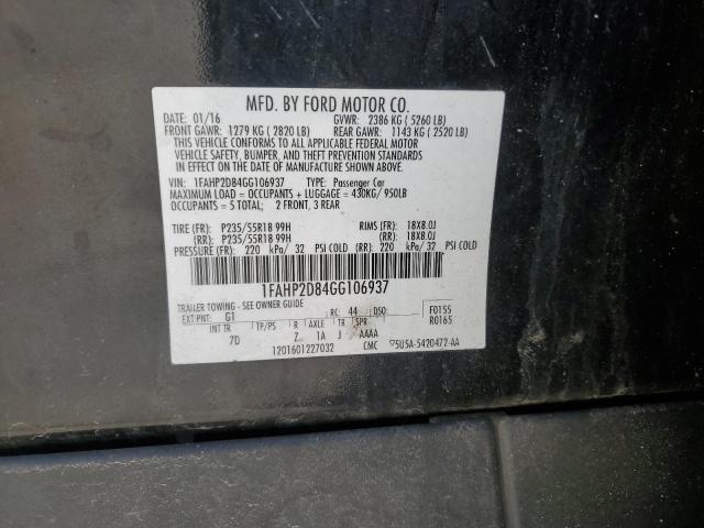 2016 FORD TAURUS SE - 1FAHP2D84GG106937