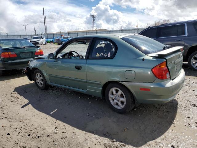 HYUNDAI ACCENT GL 2003 green  gas KMHCG35C93U263948 photo #3