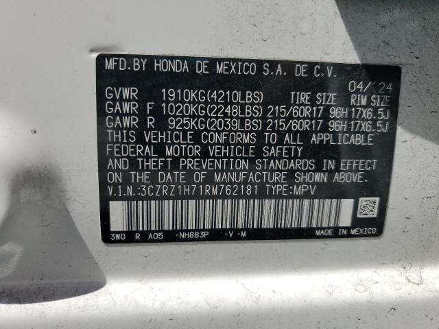 2024 HONDA HR-V EXL - 3CZRZ1H71RM762181