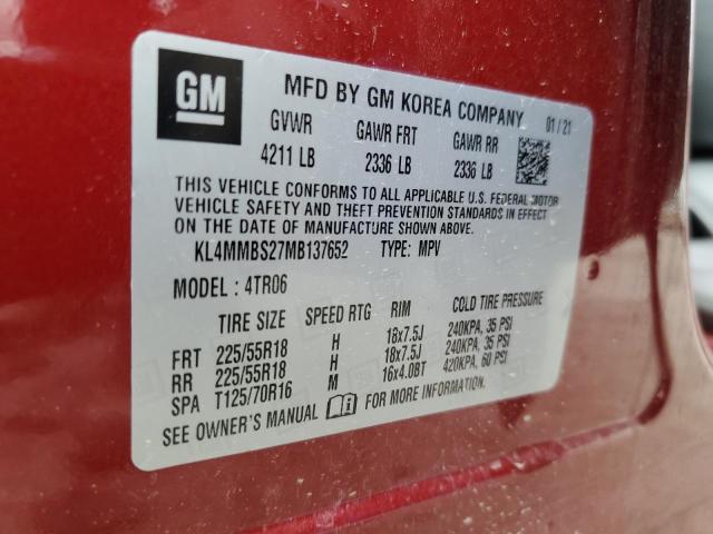 2021 BUICK ENCORE GX KL4MMBS27MB137652