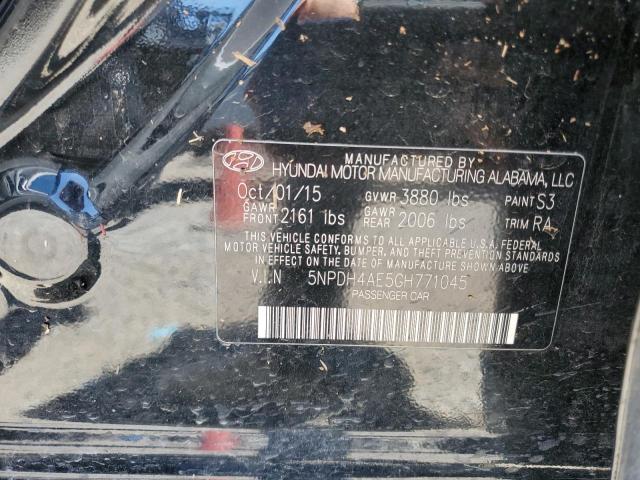 2016 HYUNDAI ELANTRA SE - 5NPDH4AE5GH771045
