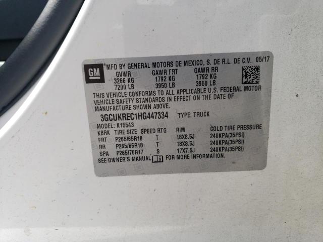 2017 CHEVROLET SILVERADO - 3GCUKREC1HG447334