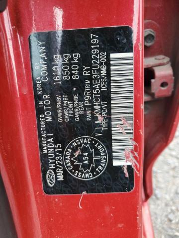2015 HYUNDAI ACCENT GS KMHCT5AE3FU229197