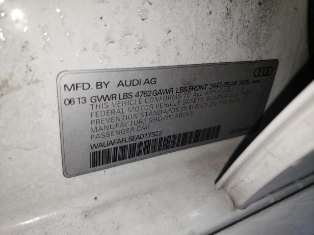 2014 AUDI A4 PREMIUM - WAUAFAFL5EA017322
