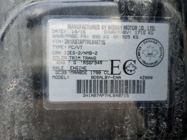 2017 NISSAN SENTRA S - 3N1AB7AP7HL648715