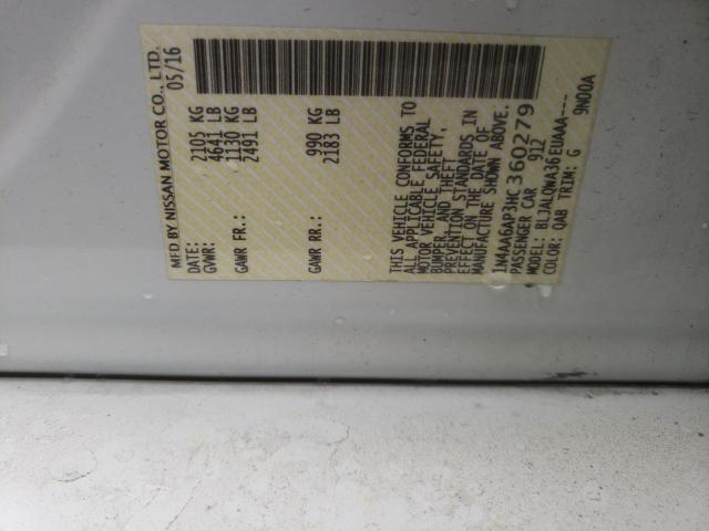 2017 NISSAN MAXIMA 3.5 - 1N4AA6AP3HC360279