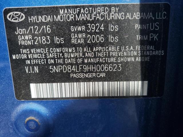 2017 HYUNDAI ELANTRA SE - 5NPD84LF9HH006623