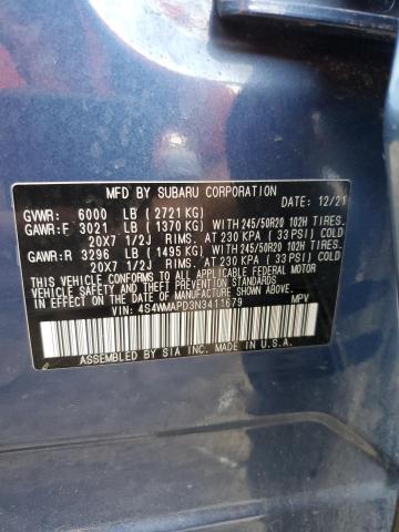 2022 SUBARU ASCENT LIM - 4S4WMAPD3N3411679