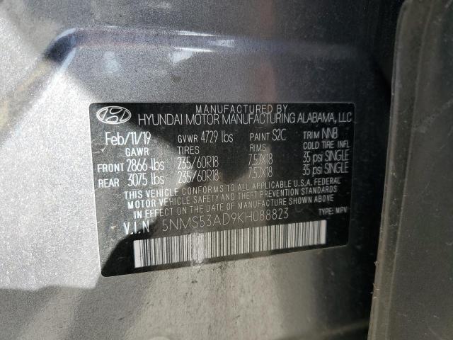 2019 HYUNDAI SANTA FE L - 5NMS53AD9KH088823
