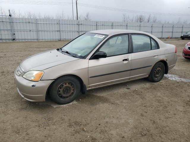 HONDA CIVIC DX 2002 gold sedan 4d gas 2HGES16402H936040 photo #1
