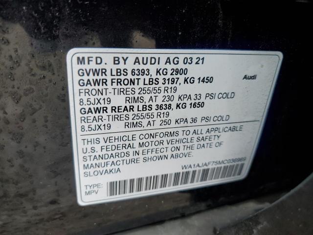 2021 AUDI Q7 PREMIUM - WA1AJAF75MD035959