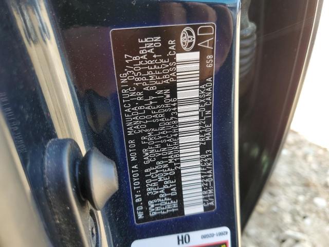 2017 TOYOTA COROLLA L - 2T1BURHE4HC873446