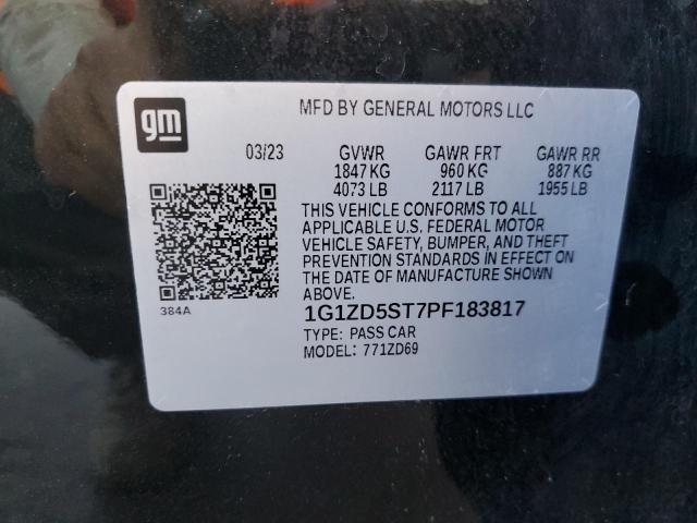 2023 CHEVROLET MALIBU LT - 1G1ZD5ST7PF183817