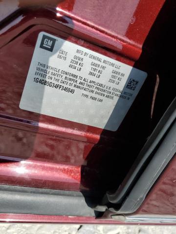 2015 BUICK LACROSSE - 1G4GB5G34FF346849