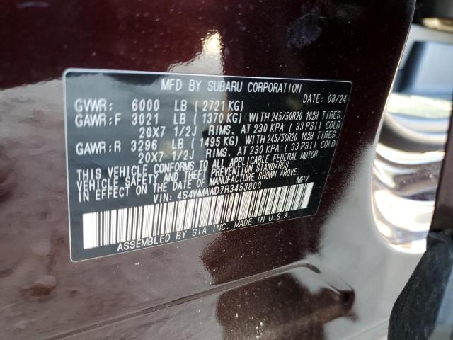 2024 SUBARU ASCENT TOU 4S4WMAWD7R3453800