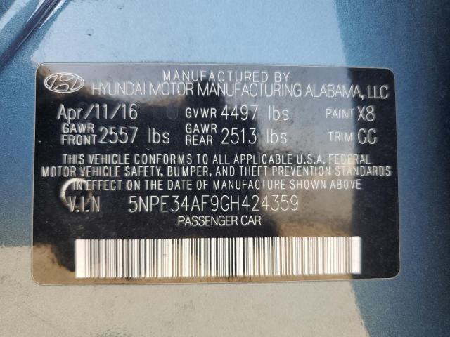 2016 HYUNDAI SONATA SPO - 5NPE34AF9GH424359