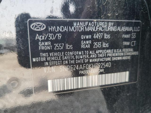2019 HYUNDAI SONATA SE - 5NPE24AF0KH792540