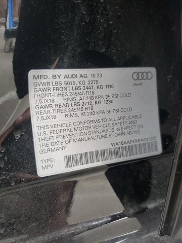 2024 AUDI A4 ALLROAD WA18AAF4XRA031225