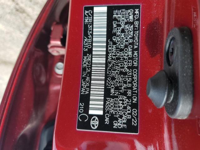 2022 TOYOTA COROLLA LE JTDEPMAE7NJ219221