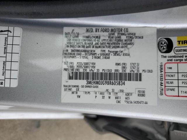 2011 MERCURY MILAN PREM - 3MEHM0JG9BR605834