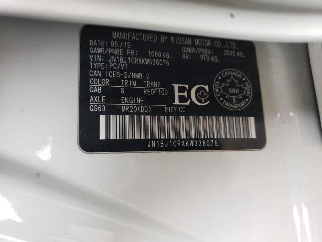2019 NISSAN QASHQAI SL JN1BJ1CRXKW338076