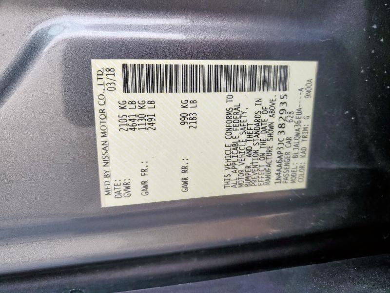 2018 NISSAN MAXIMA 3.5 - 1N4AA6AP3JC382935