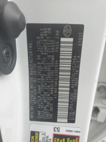 2020 TOYOTA CAMRY XSE - 4T1K61AK4LU382894