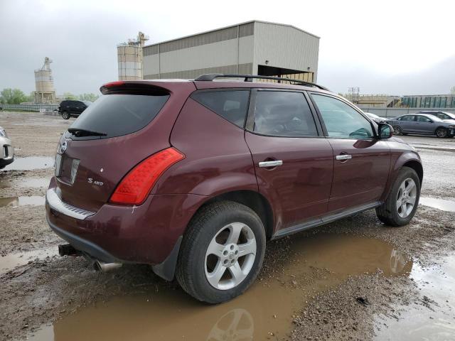 NISSAN MURANO SL 2007 burgundy  gas JN8AZ08W67W647145 photo #4