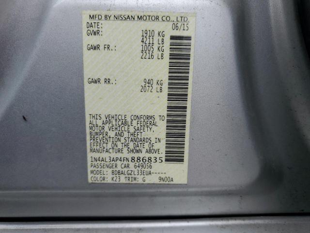 2015 NISSAN ALTIMA 2.5 - 1N4AL3AP4FN886835