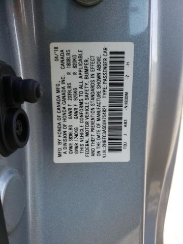 2018 HONDA CIVIC SI - 2HGFC3A50JH754821