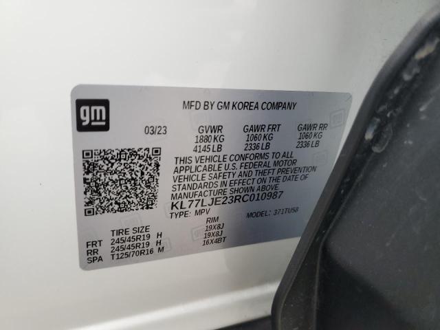2024 CHEVROLET TRAX 2RS KL77LJE23RC010987