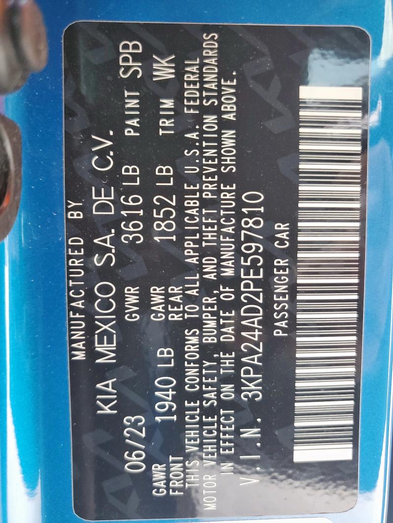 2023 KIA RIO LX - 3KPA24AD2PE597810