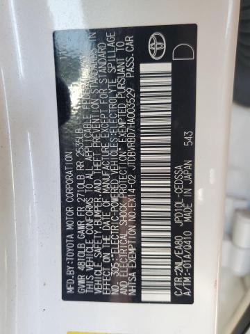 2017 TOYOTA MIRAI JTDBVRBD7HA003529