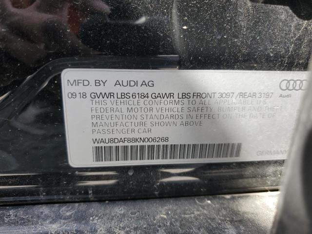 2019 AUDI A8 L WAU8DAF88KN006268