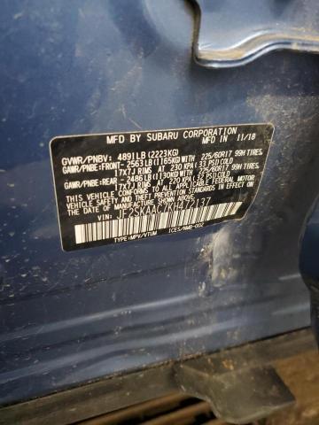 2019 SUBARU FORESTER JF2SKAAC7KH472137