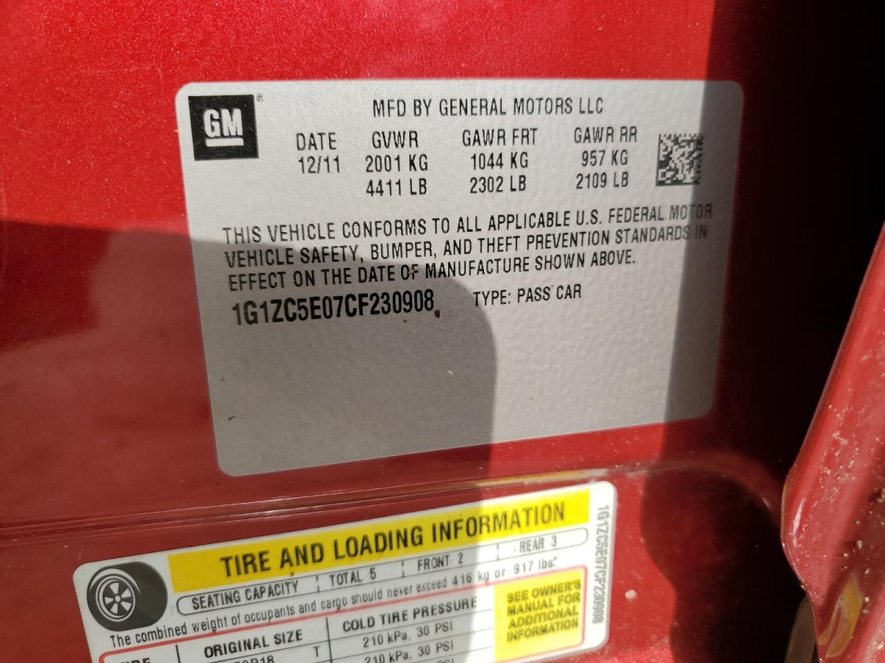 CHEVROLET MALIBU 1LT