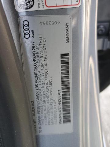 2017 AUDI A7 PREMIUM WAUW2AFC1HN053703