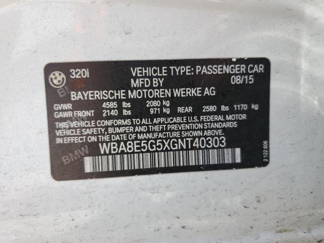 2016 BMW 320 XI - WBA8E5G5XGNT40303