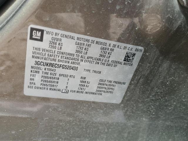 2015 CHEVROLET SILVERADO - 3GCUKREC5FG520430