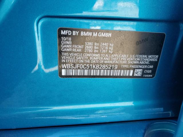wbsjf0c51kb285219 - 2019 Bmw m5 - #53071015