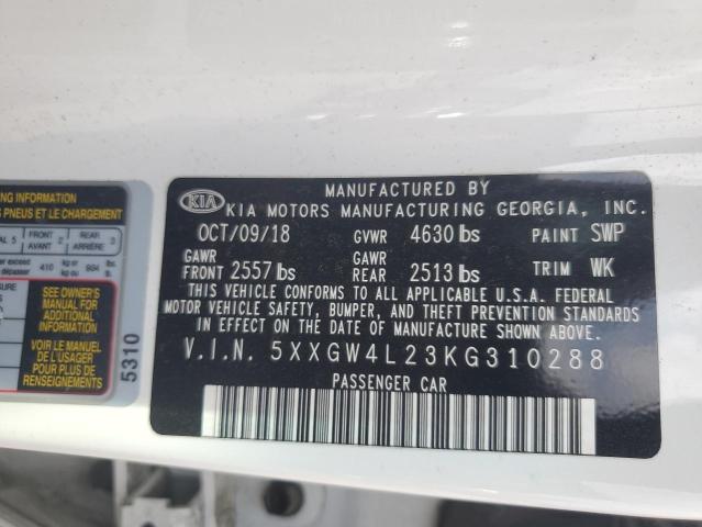 2019 KIA OPTIMA SX - 5XXGW4L23KG310288