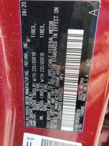2020 TOYOTA HIGHLANDER - 5TDGZRAH2LS026937