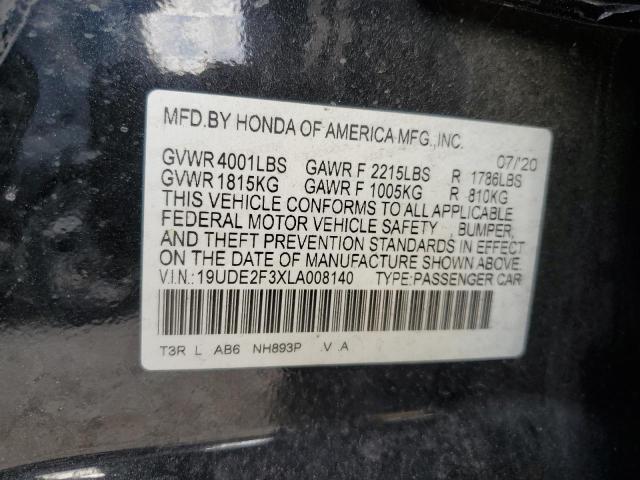 2020 ACURA ILX 19UDE2F3XLA008140
