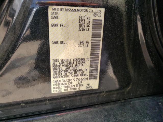 2015 NISSAN ALTIMA 2.5 - 1N4AL3AP2FC576694
