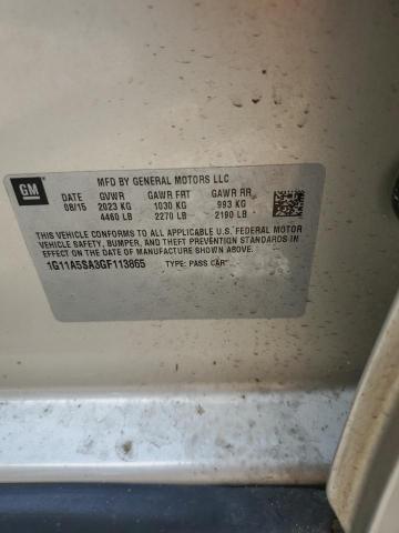 2016 CHEVROLET MALIBU LIM - 1G11A5SA3GF113865